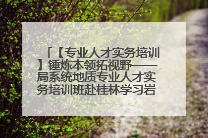 【专业人才实务培训】锤炼本领拓视野——局系统地质专业人才实务培训班赴桂林学习岩溶地质防灾与韧性城市建设前沿实践