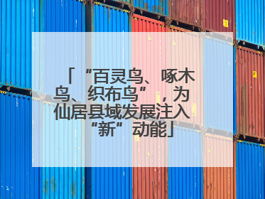 “百灵鸟、啄木鸟、织布鸟”，为仙居县域发展注入“新”动能