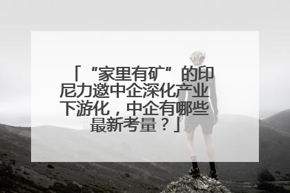 “家里有矿”的印尼力邀中企深化产业下游化，中企有哪些最新考量？