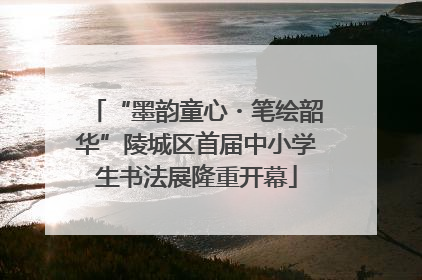 “墨韵童心・笔绘韶华”陵城区首届中小学生书法展隆重开幕