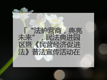 “法护营商，典亮未来”，民法典进园区暨《民营经济促进法》普法宣传活动在长沙举行