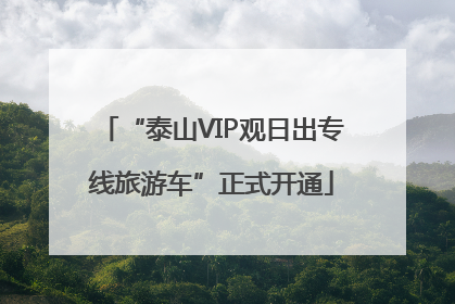 “泰山VIP观日出专线旅游车”正式开通