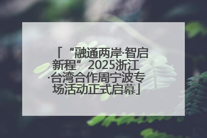 “融通两岸·智启新程”2025浙江·台湾合作周宁波专场活动正式启幕