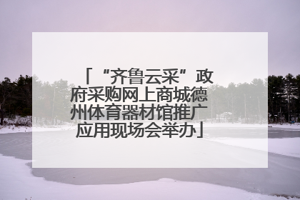 “齐鲁云采”政府采购网上商城德州体育器材馆推广应用现场会举办