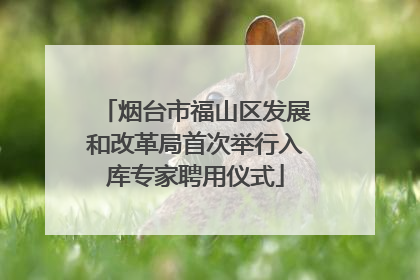 烟台市福山区发展和改革局首次举行入库专家聘用仪式