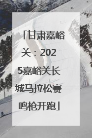 甘肃嘉峪关：2025嘉峪关长城马拉松赛鸣枪开跑