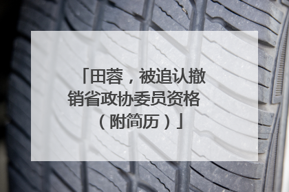 田蓉，被追认撤销省政协委员资格（附简历）