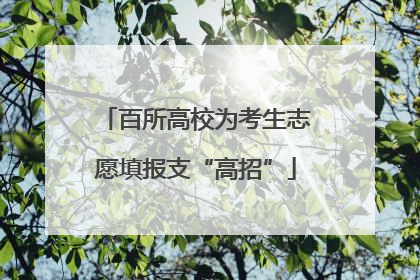 百所高校为考生志愿填报支“高招”