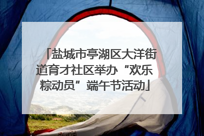 盐城市亭湖区大洋街道育才社区举办“欢乐粽动员”端午节活动