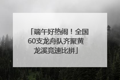 端午好热闹！全国60支龙舟队齐聚黄龙溪竞速比拼