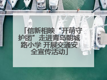 信新相映“开萌守护团”走进青岛朝城路小学 开展交通安全宣传活动