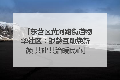 东营区黄河路街道物华社区：银龄互助焕新颜 共建共治暖民心