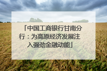 中国工商银行甘南分行：为高原经济发展注入强劲金融动能