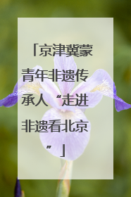 京津冀蒙青年非遗传承人“走进非遗看北京”