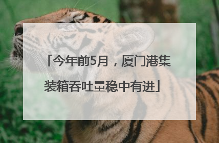 今年前5月，厦门港集装箱吞吐量稳中有进