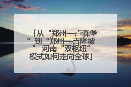 从“郑州—卢森堡”到“郑州—吉隆坡” 河南“双枢纽”模式如何走向全球