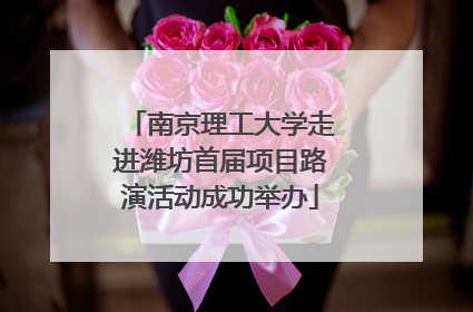 南京理工大学走进潍坊首届项目路演活动成功举办