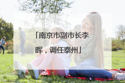 南京市副市长李晖，调任泰州