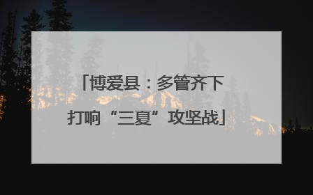 博爱县：多管齐下 打响“三夏”攻坚战