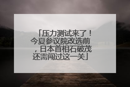 压力测试来了！今夏参议院改选前，日本首相石破茂还需闯过这一关