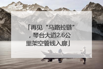 再见“马路拉链”，琴台大道2.6公里架空管线入廊