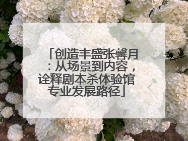 创造丰盛张馨月：从场景到内容，诠释剧本杀体验馆专业发展路径