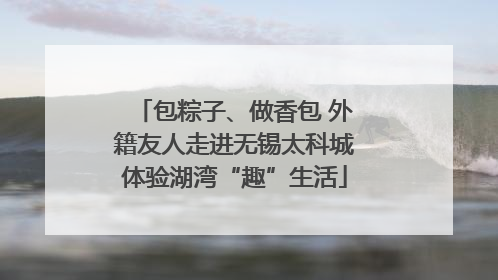 包粽子、做香包 外籍友人走进无锡太科城体验湖湾“趣”生活