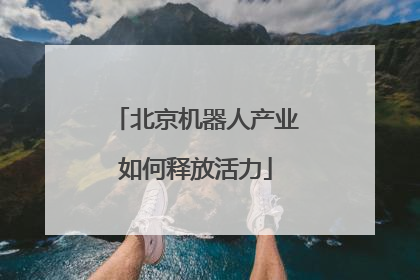 北京机器人产业如何释放活力