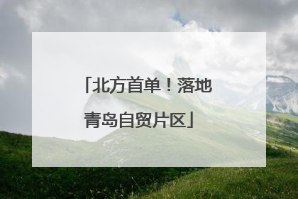 北方首单！落地青岛自贸片区