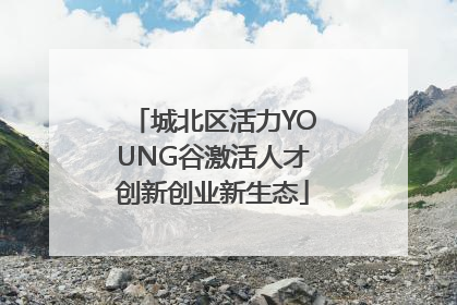 城北区活力YOUNG谷激活人才创新创业新生态