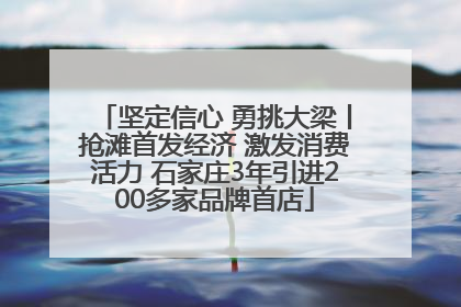 坚定信心 勇挑大梁丨抢滩首发经济 激发消费活力 石家庄3年引进200多家品牌首店