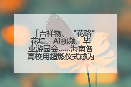 吉祥物、“花路”花墙、AI视频、毕业游园会……海南各高校用超燃仪式感为学子青春“存档”