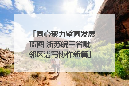 同心聚力擘画发展蓝图 浙苏皖三省毗邻区谱写协作新篇