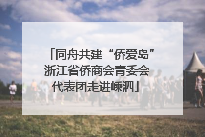同舟共建“侨爱岛” 浙江省侨商会青委会代表团走进嵊泗