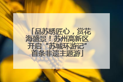 品苏绣匠心，赏花海盛景！苏州高新区开启“苏城环游记”首条非遗主题游
