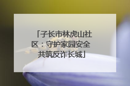 子长市林虎山社区：守护家园安全 共筑反诈长城