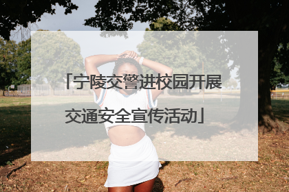 宁陵交警进校园开展交通安全宣传活动