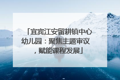 宜宾江安留耕镇中心幼儿园：聚焦主题审议，赋能课程发展