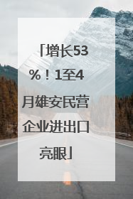 增长53%！1至4月雄安民营企业进出口亮眼