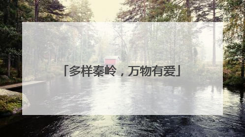 多样秦岭，万物有爱