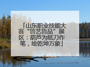 山东职业技能大赛“鲁艺鲁品”展区：葫芦为纸刀作笔，绘乾坤万象