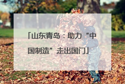 山东青岛：助力“中国制造”走出国门