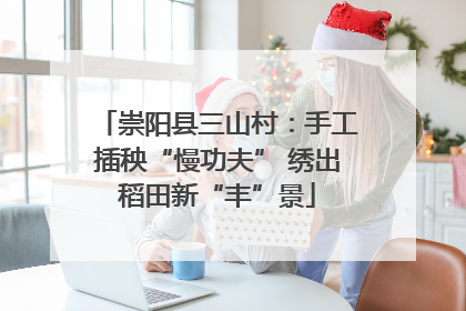 崇阳县三山村：手工插秧“慢功夫” 绣出稻田新“丰”景