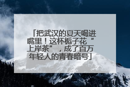 把武汉的夏天喝进嘴里！这杯栀子花“上岸茶”，成了百万年轻人的青春暗号