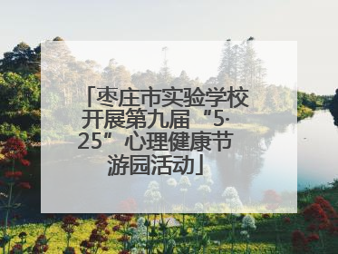枣庄市实验学校开展第九届“5·25”心理健康节游园活动