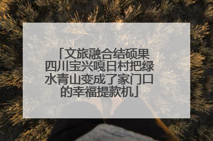 文旅融合结硕果 四川宝兴嘎日村把绿水青山变成了家门口的幸福提款机