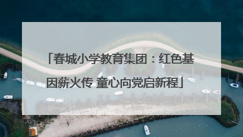 春城小学教育集团：红色基因薪火传 童心向党启新程