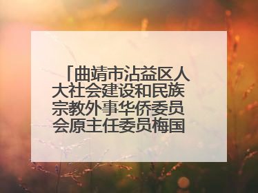 曲靖市沾益区人大社会建设和民族宗教外事华侨委员会原主任委员梅国稳被“双开”