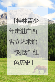 桂林青少年走进广西省立艺术馆“对话”红色历史