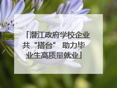 潜江政府学校企业共“搭台” 助力毕业生高质量就业